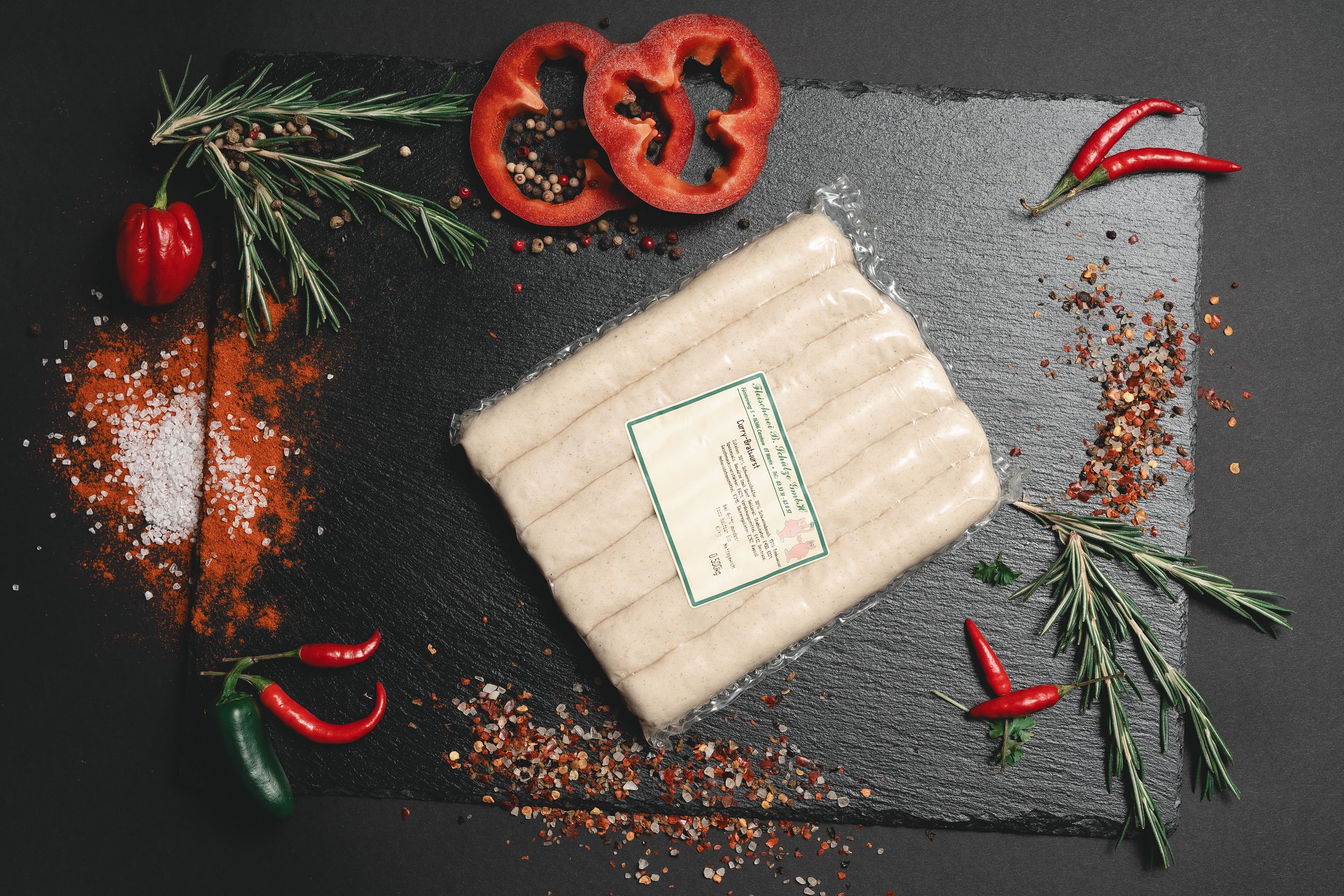 Currybratwurst von der Fleischerei Schütze