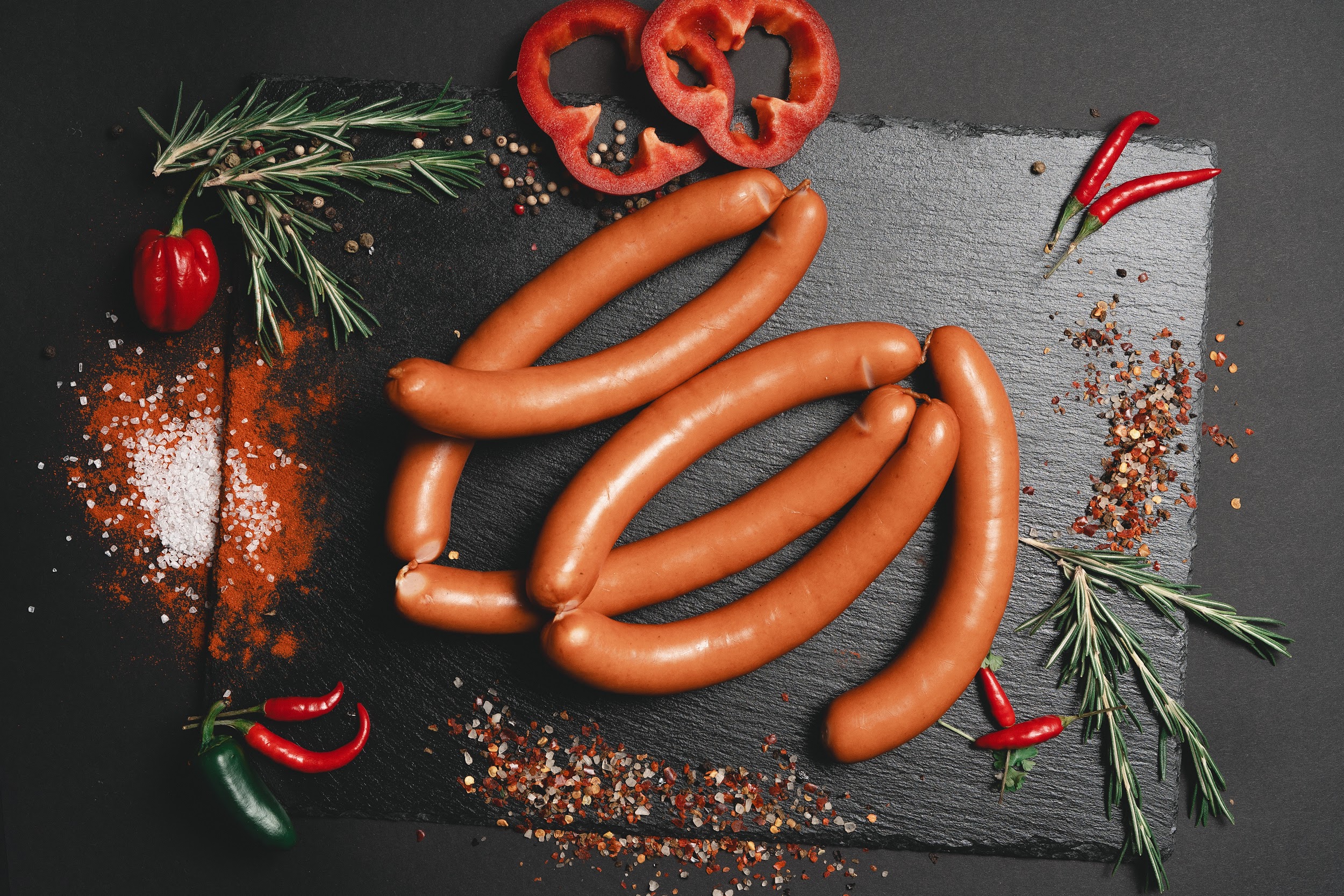 Hausgemachte Wiener der Fleischerei Schütze