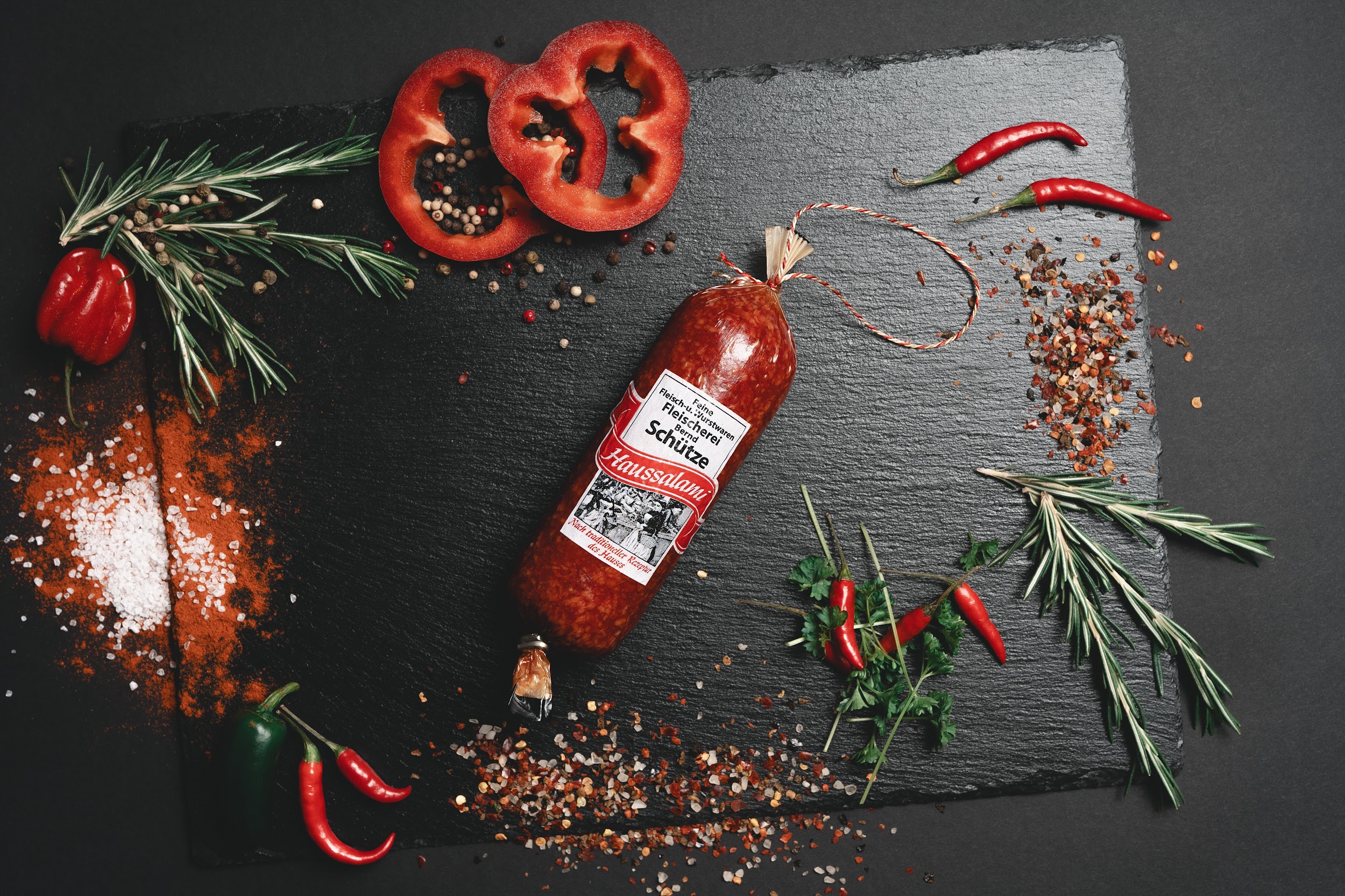 Haussalami der Fleischerei Schütze