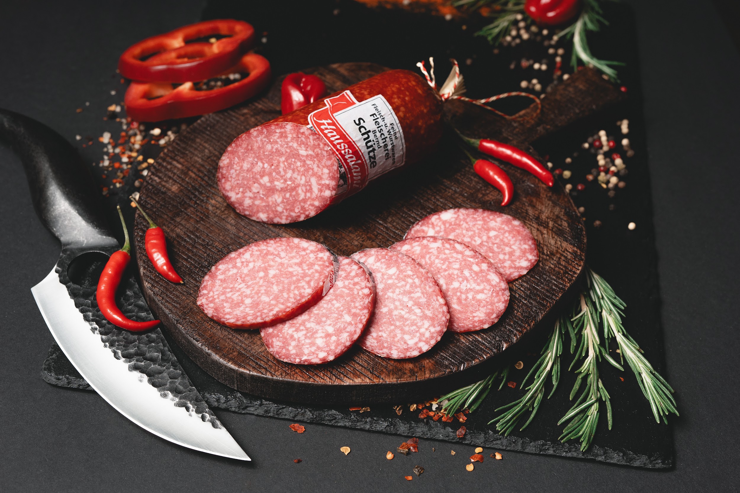 Haussalami aufgeschnitten