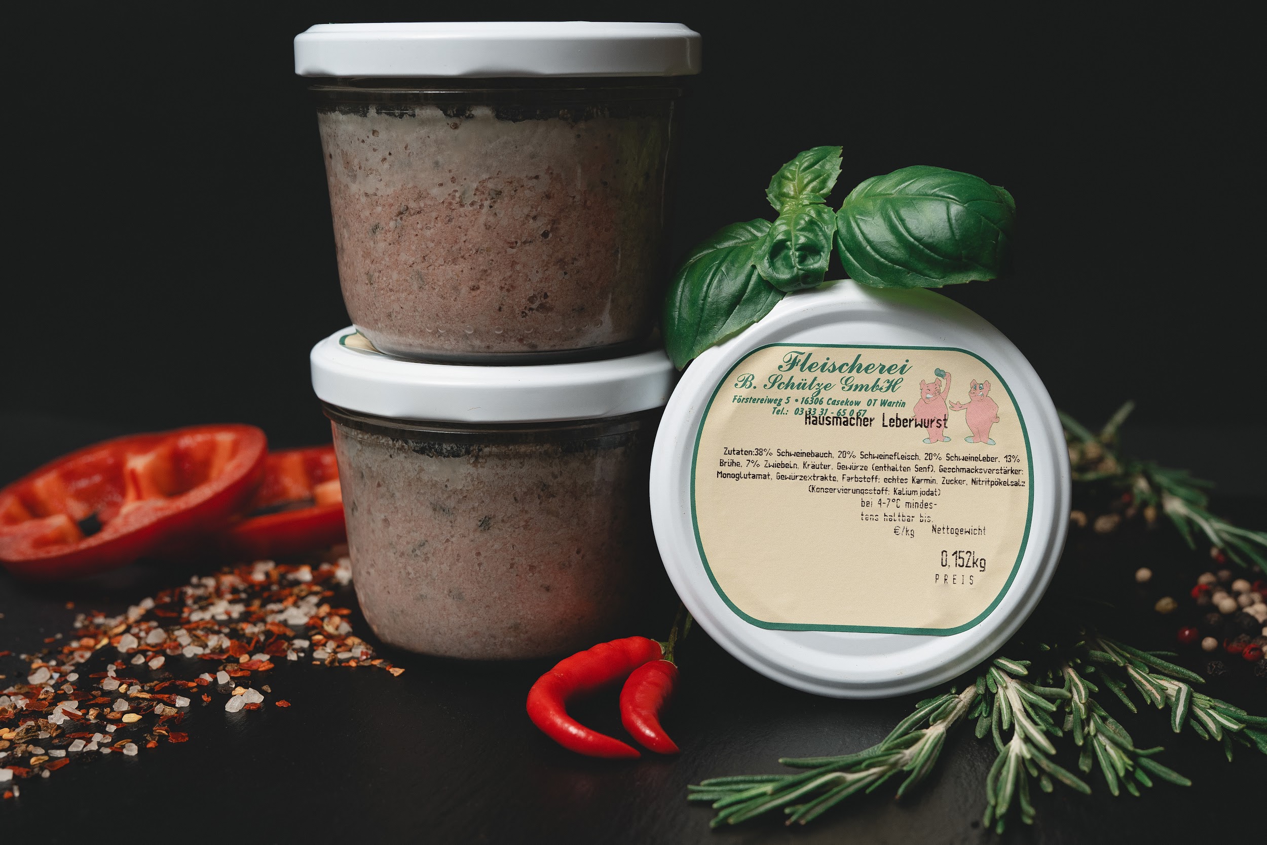 Hausmacher Leberwurst von der Fleischerei Schütze