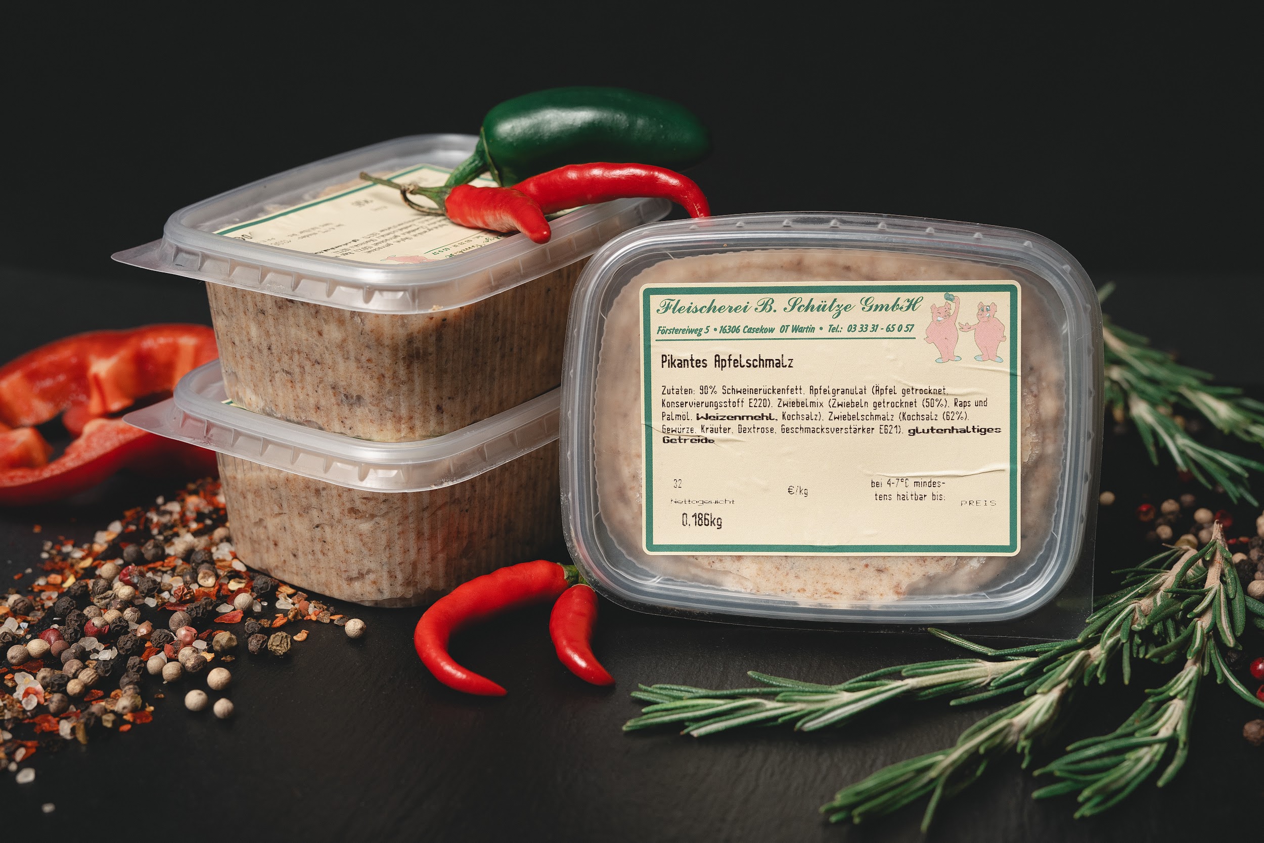 Pikantes Apfelschmalz von der Fleischerei Schütze